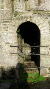 Mill adit with grill